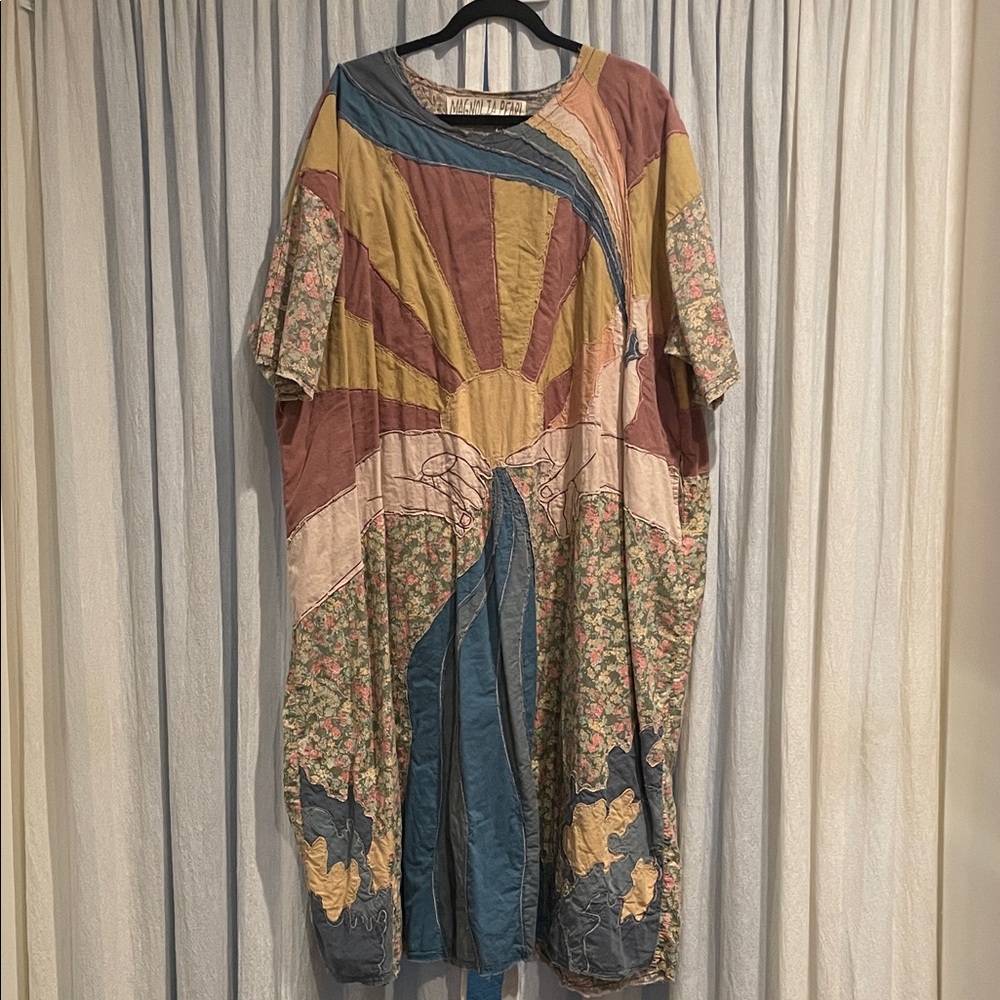 Magnolia Pearl Sunburst Patchwork Maxi Dress
